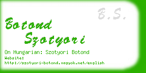 botond szotyori business card